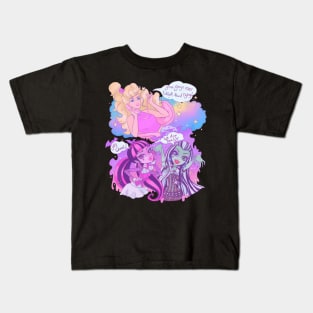 Barbie meets monster high Kids T-Shirt